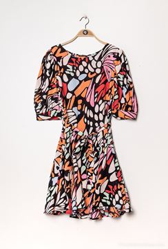 Picture of PLUS SIZE PRINTED DRESS HALF SLEEVE